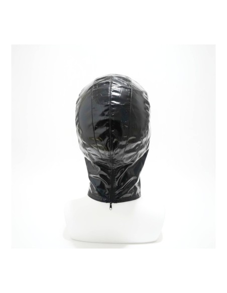 Cagoule en vinyle noir brillant avec zip | Fet’Desir
